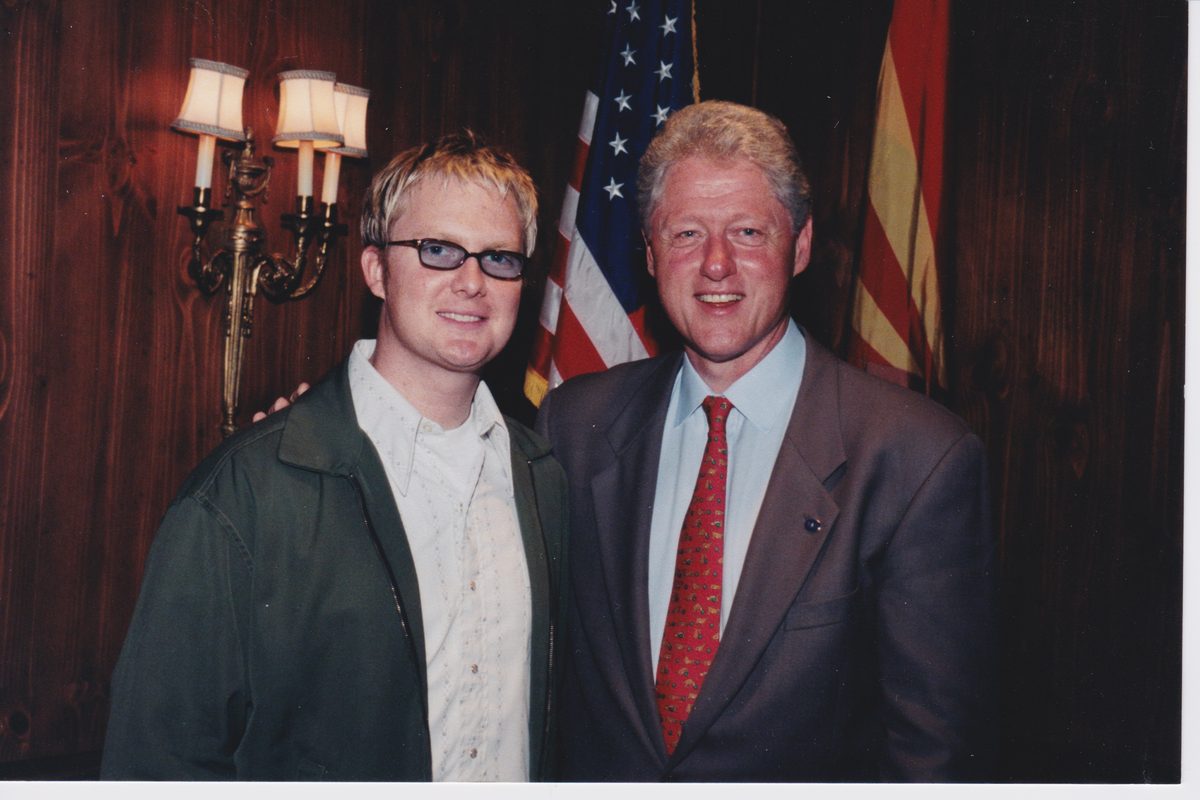 Stephen Ashbrook with President Clinton